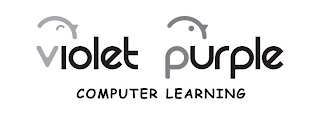 VIOLET PURPLE COMPUTER LEARNING logo