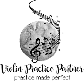 VIOLIN PRACTICE PARTNER PRACTICE MADE PERFECT logo