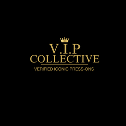 V.I.P COLLECTIVE VERIFIED ICONIC PRESS-ONS logo