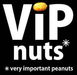 VIP NUTS VERY IMPORTANT PEANUTS logo