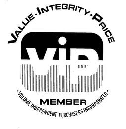 VIP VALUE-INTEGRITY-PRICE MEMBER VOLUME INDEPENDENT PURCHASERS INCORPORATED logo