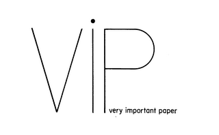 VIP VERY IMPORTANT PAPER logo