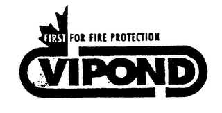 VIPOND FIRST FOR FIRE PROTECTION logo