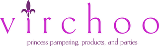 VIRCHOO PRINCESS PAMPERING, PRODUCTS, AND PARTIES logo