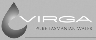 VIRGA PURE TASMANIAN WATER logo