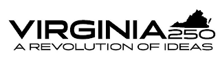 VIRGINIA 250 A REVOLUTION OF IDEAS logo