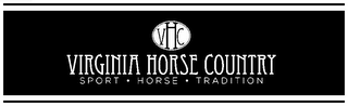 VIRGINIA HORSE COUNTRY VHC SPORT · HORSE · TRADITION logo