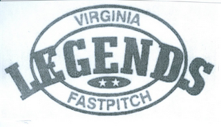 VIRGINIA LEGENDS FASTPITCH logo