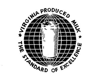 VIRGINIA PRODUCED MILK THE STANDARD OF EXCELLENCE logo
