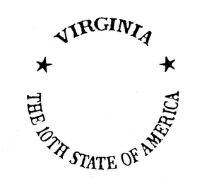 VIRGINIA THE 10TH STATE OF AMERICA logo
