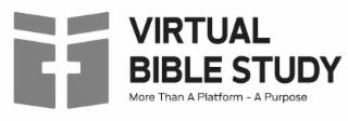 VIRTUAL BIBLE STUDY MORE THAN A PLATFORM  -  A PURPOSE logo