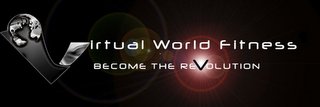VIRTUAL WORLD FITNESS BECOME THE REVOLUTION logo