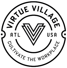 VIRTUE VILLAGE ATL USA CULTIVATE THE WORKPLACE logo