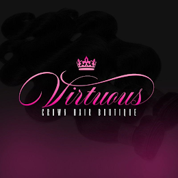 VIRTUOUS CROWN HAIR BOUTIQUE logo