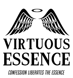 VIRTUOUS ESSENCE CONFESSION LIBERATES THE ESSENCE logo