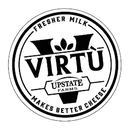 VIRTÙ UPSTATE FARMS FRESHER MILK MAKES BETTER CHEESE logo