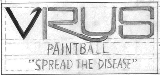 VIRUS PAINTBALL "SPREAD THE DISEASE" logo