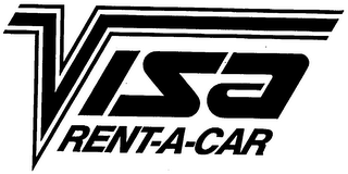 VISA RENT-A-CAR logo