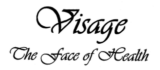 VISAGE THE FACE OF HEALTH logo