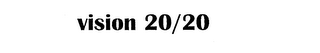 VISION 20/20 logo