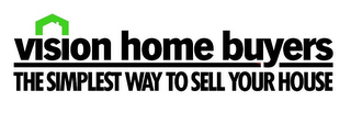 VISION HOME BUYERS THE SIMPLEST WAY TO SELL YOUR HOUSE logo