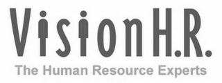 VISION H.R. THE HUMAN RESOURCE EXPERTS logo