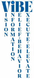 VISION, INFORMATION, BELIEF + BEHAVIOR, EXECUTE + ELEVATE logo