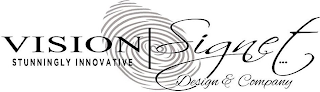 VISION SIGNET DESIGN & COMPANY . . . STUNNINGLY INNOVATIVE logo