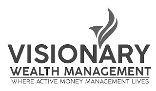 VISIONARY WEALTH MANAGEMENT WHERE ACTIVE MONEY MANAGEMENT LIVES logo