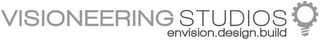 VISIONEERING STUDIOS ENVISION. DESIGN. BUILD logo