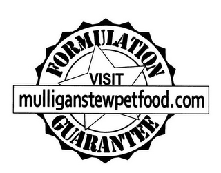 VISIT FORMULATION GUARANTEE MULLIGANSTEWPETFOOD.COM logo
