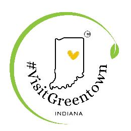 #VISITGREENTOWN INDIANA logo