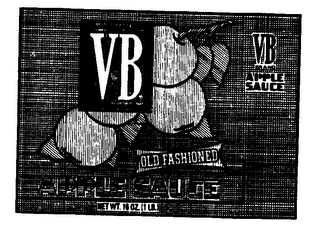 VISSCHER BROTHERS VB VB BRAND APPLE SAUCE OLD FASHIONED logo