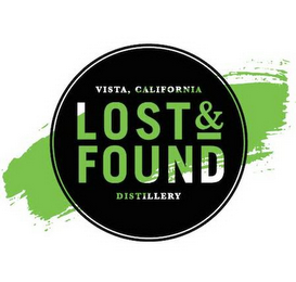 VISTA, CALIFORNIA LOST & FOUND DISTILLERY logo