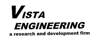 VISTA ENGINEERING A RESEARCH AND DEVELOPMENT FIRM logo