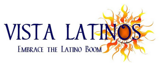 VISTA LATINOS EMBRACE THE LATINO BOOM logo