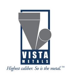 VISTA M E T A L S HIGHEST CALIBER. SO IS THE METAL. logo