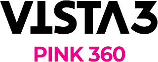 VISTA3 PINK 360 logo
