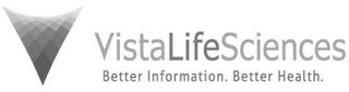 VISTALIFESCIENCES BETTER INFORMATION. BETTER HEALTH. logo