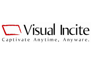 VISUAL INCITE CAPTIVATE ANYTIME, ANYWARE. logo
