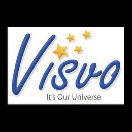 VISVO IT'S OUR UNIVERSE logo