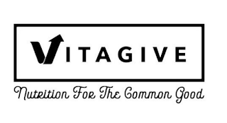VITAGIVE NUTRITION FOR THE COMMON GOOD logo