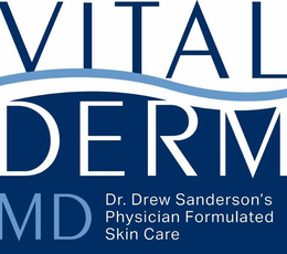 VITAL DERM MD DR. DREW SANDERSON'S PHYSICIAN FORMULATED SKIN CARE logo