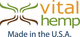 VITAL HEMP MADE IN THE U.S.A. logo