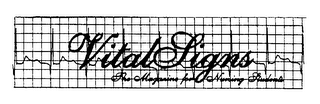 VITAL SIGNS THE MAGAZINE FOR NURSING STUDENTS logo