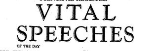 VITAL SPEECHES OF THE DAY logo