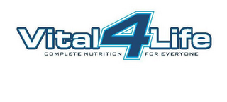 VITAL4LIFE COMPLETE NUTRITION FOR EVERYONE logo