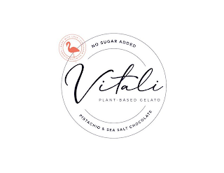 VITALI PLANT-BASED GELATO NO SUGAR ADDED PISTACHIO & SEA SALT CHOCOLATE MADE WITH LOVE SWEETENED WITH MONKFRUIT logo