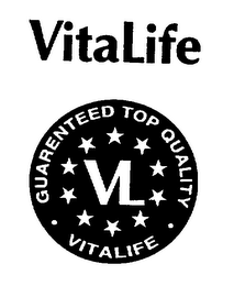VITALIFE VL GUARENTEED TOP QUALITY logo