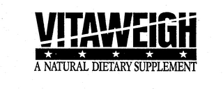 VITAWEIGH A NATURAL DIETARY SUPPLEMENT logo